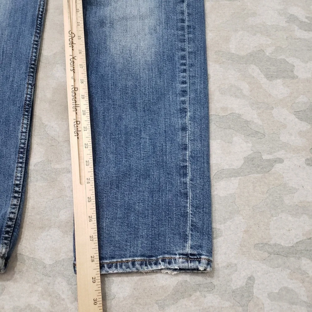 Levi's 514 Jeans Mens 32x30 Blue Straight Leg Pockets Denim Medium Wash